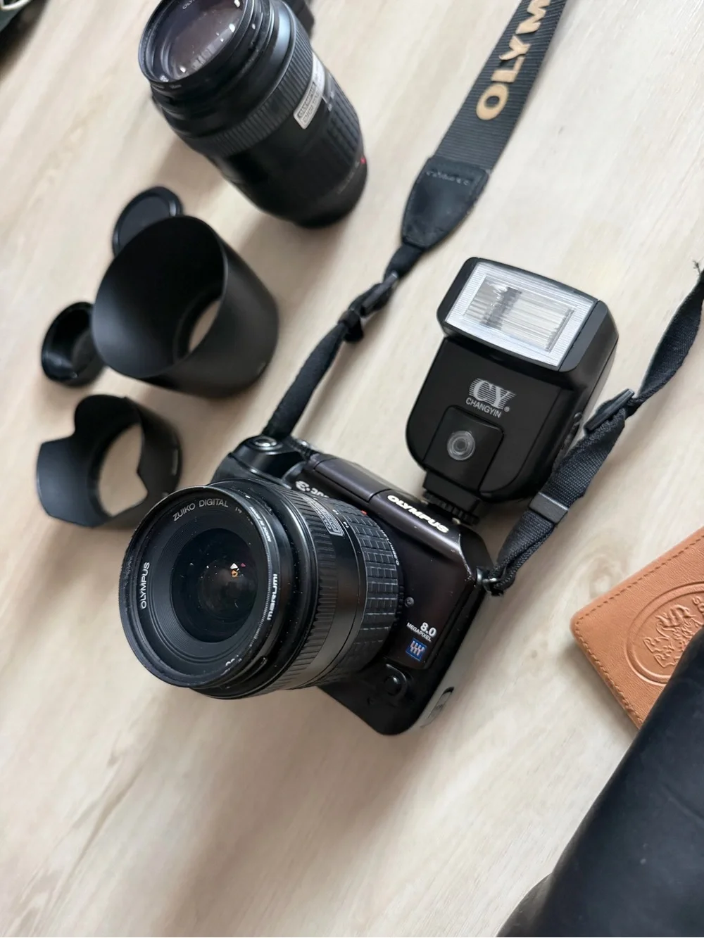 Olympus EVOLT E-300 8.0MP Digital SLR Camera - Black Kit w/ 14-45mm Lens and Acc